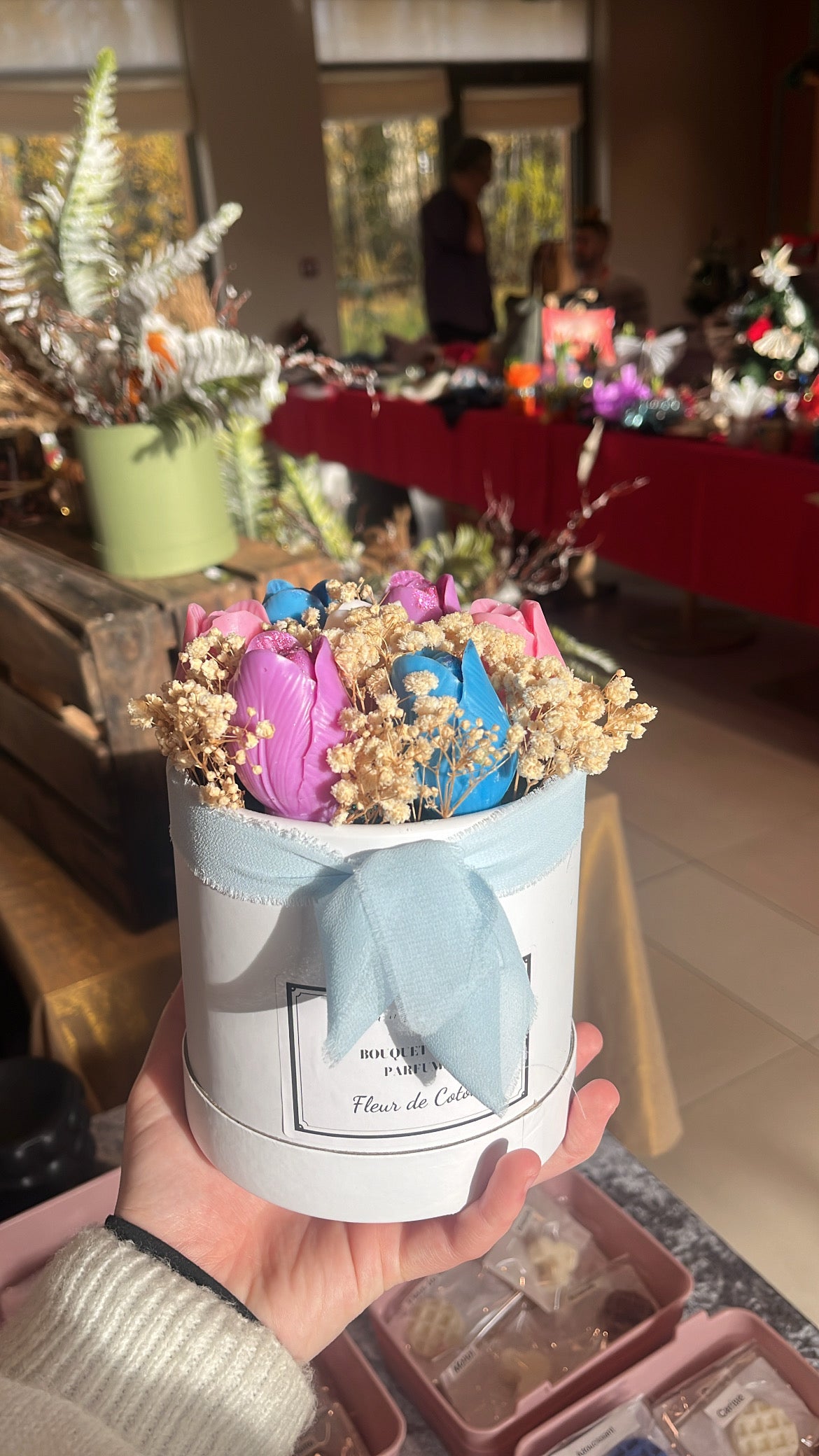 Le bouquet de fleur éternel - Fleur de coton