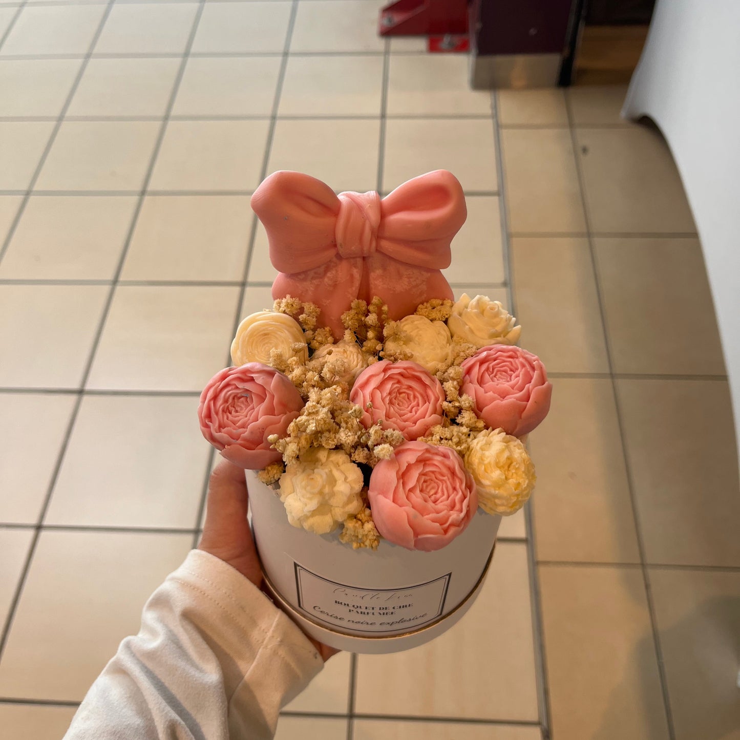 Le bouquet de fleur éternel - Cerise noire explosive