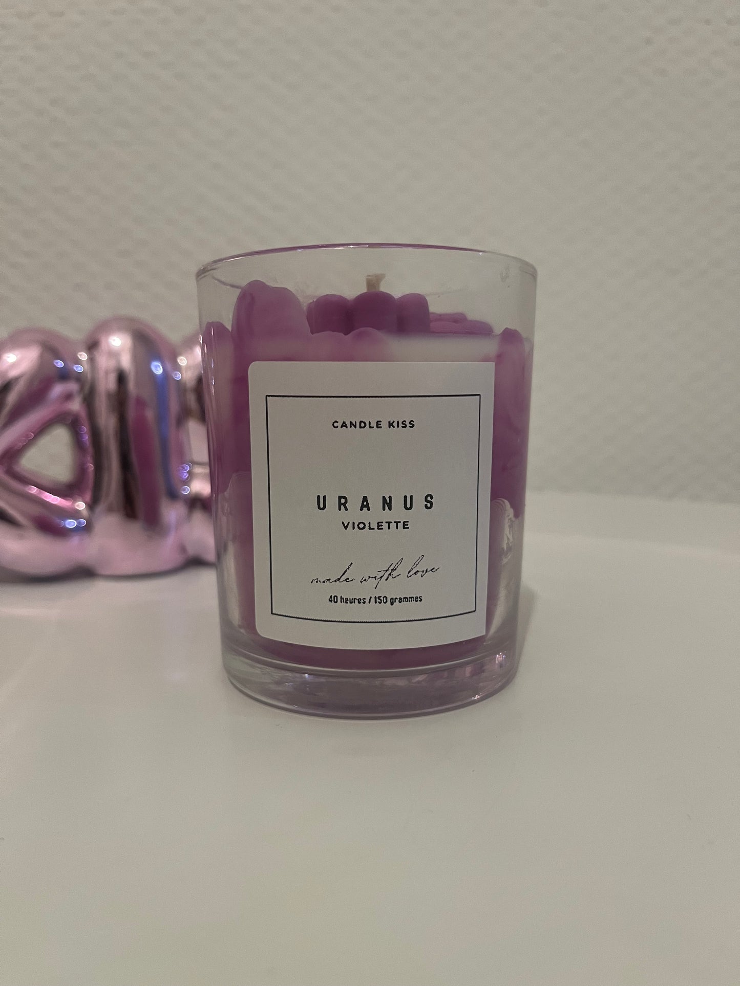 Bougie Uranus - Violette