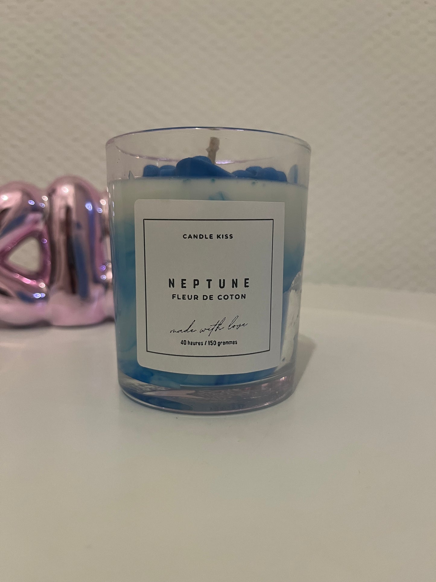 Bougie Neptune - Fleur de Coton