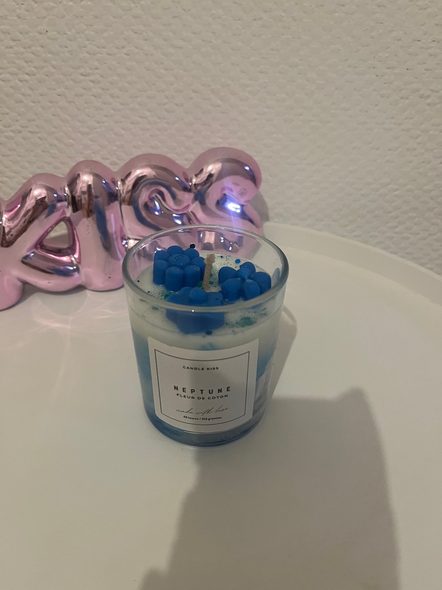 Bougie Neptune - Fleur de Coton