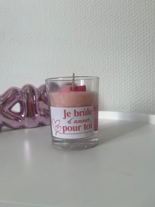 Bougie Je brûle d’amour pour toi