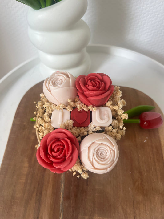 Le bouquet I ❤️ U - Framboise